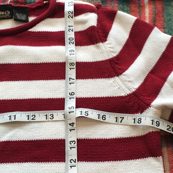 Guide Series Striped Red Sweater. NWOT - Picture 7 of 9